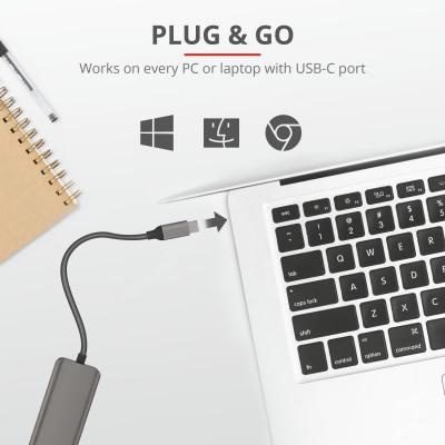 Концентратор Trust Halyx USB-C to 4-Port USB-A 3.2 ALUMINIUM (23328_TRUST)