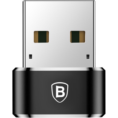 Перехідник USB 2.0 AF to USB-C black Baseus (CAAOTG-01)