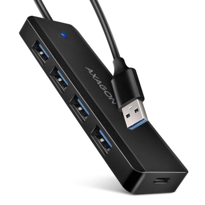 Концентратор AXAGON USB 3.1 to 4xUSB 3.0 black (HUE-C1A)