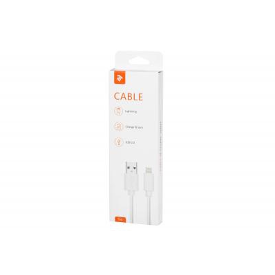 Дата кабель USB 2.0 AM to Lightning 1.0m white 2E (2E-CCLPVC-1MWT)