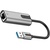 Перехідник USB 3.0 to Ethernet RJ45 1000Mb Aluminum black Vention (CEWHB)