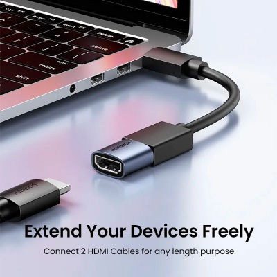 Перехідник HDMI F to HDMI F 8K black UGREEN (90592)