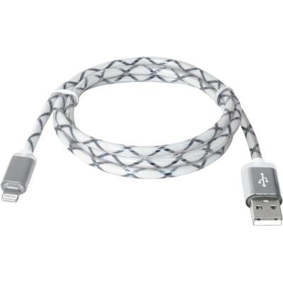 Дата кабель USB 2.0 AM to Lightning 1.0m ACH03-03LT GrayLED backlight Defender (87550)