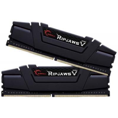 Модуль памяти для компьютера DDR4 16GB (2x8GB) 3600 MHz RipjawsV Black G.Skill (F4-3600C17D-16GVK)