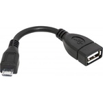 Дата кабель OTG USB 2.0 AF to Micro 5P 0.08m Defender (87300)