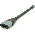 Перехідник USB-C to HDMI F 0.18m black-gray Voltronic (Type-C(M)/HDMI(F)flat18cm)