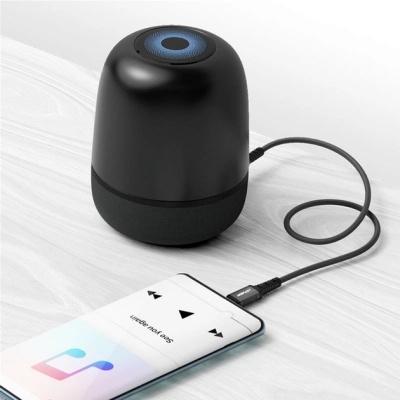 Кабель мультимедійний USB-C to 3.5mm M 1.2m black Acefast (6974316280620)