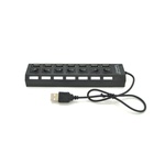 Концентратор Voltronic USB 2.0 to 7xUSB with switches black (YT-H7SHS-B)