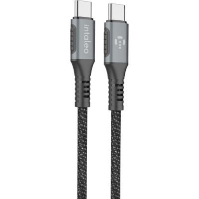 Дата кабель USB-C to USB-C 1.2m CBGPD60WTT1 60W grey Intaleo (1283126518096)