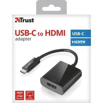 Переходник USB-C to HDMI BLACK Trust (21011_TRUST)