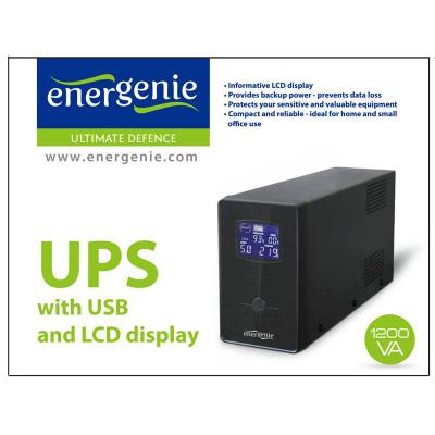 Пристрій безперебійного живлення EnerGenie EG-UPS-033 1200VA LCD (EG-UPS-033)