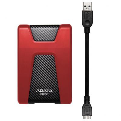 Зовнішній жорсткий диск 2.5' 2TB ADATA (AHD650-2TU31-CRD)