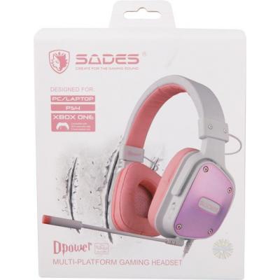Наушники SADES Dpower White/Pink (SA722-W-P)