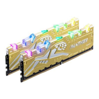 Модуль памяти для компьютера DDR4 16GB (2x8GB) 3200 MHz Panther Rage RGB Silver-Golden Apacer (EK.16G21.GJMK2)