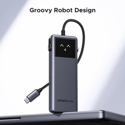 Концентратор Ugreen USB-C to HDMI + 2xUSB 3.2 + 2xUSB-C 3.2 + PD CM888 gray (35998)