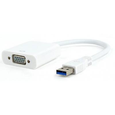 Переходник USB3.0 - VGA Cablexpert (AB-U3M-VGAF-01-W)