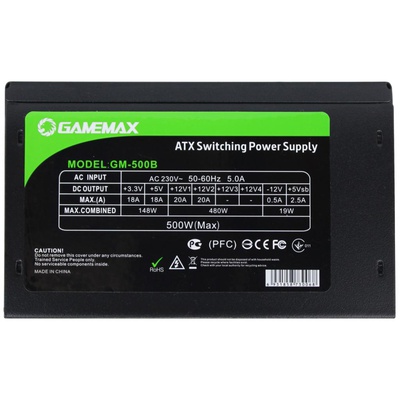 Блок питания Gamemax 500W (GM-500B)