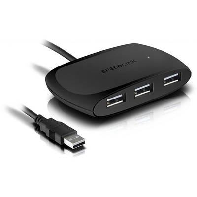 Концентратор Speedlink SNAPPY USB Hub (SL-140011-BK)