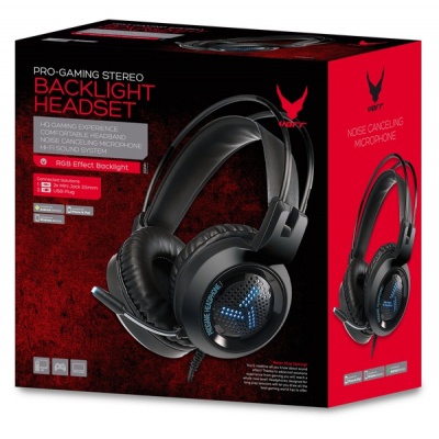 Наушники Varr Gaming VH8020 Headset Colorful Breathing USB 2 х 3.5 Black (VH8020)