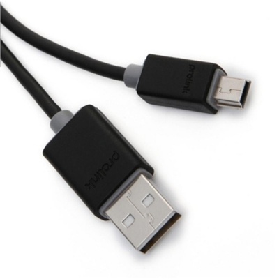 Дата кабель USB 2.0 AM to Mini 5P 1.0m Prolink (PB468-0100)