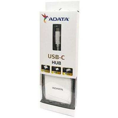 Концентратор ADATA Type-C to 2xUSB3.1/Type-C/HDMI (ACH3PL-HUB-CWH)