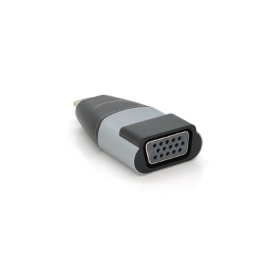 Перехідник USB-C M to VGA F black Voltronic (YT-A-Type-C(M)/VGA(F)-B/27017)