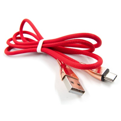 Дата кабель USB 2.0 AM to Type-C 1.0m red Dengos (NTK-TC-SET-RED)