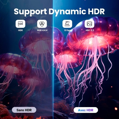 Кабель мультимедійний DisplayPort M to DisplayPort M 1.0m V1.4 8K60Hz DP120 black Ugreen (25903)