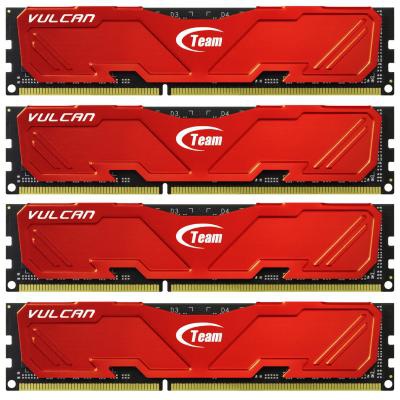 Модуль памяти для компьютера DDR3 32GB (4x8GB) 2133 MHz Vulcan Red Team (TLRED332G2133HC10QQC01)