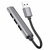 Концентратор HOCO USB to USB 3.0 + 3xUSB 2.0 metal gray (6931474765468)