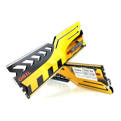 Модуль памяти для компьютера DDR4 16GB (2x8GB) 3200 MHz FORZA Yellow GEIL (GFY416GB3200C16DC)