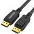 Кабель мультимедійний DisplayPort to DisplayPort 2.0m v1.4 8K60Hz Choetech (XDD01-V1-BK)