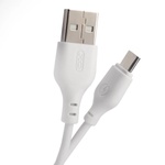 Дата кабель USB 2.0 AM to USB-C 1.0m 2.1A white XO (XO-NB-103-TC-1-WH)