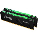 Модуль памяти для компьютера DDR4 32GB (2x16GB) 2666 MHz FURY Beast RGB Kingston Fury (ex.HyperX) (KF426C16BBAK2/32)