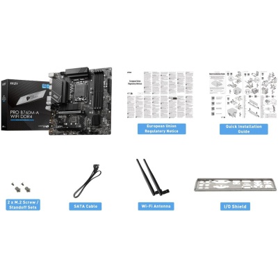 Материнська плата MSI PRO B760M-A WIFI DDR4