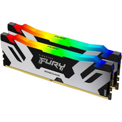 Модуль пам'яті для комп'ютера DDR5 32GB (2x16GB) 7200 MHz Renegade RGB XMP Kingston Fury (ex.HyperX) (KF572C38RSAK2-32)