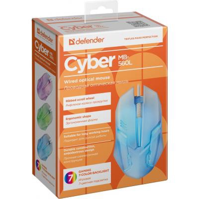 Мишка Defender Cyber MB-560L White (52561)