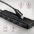 Концентратор AXAGON USB-C to 4xUSB 3.0 black (HUE-C1C)