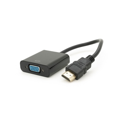 Перехідник HDMI M to VGA F 0.1m 4K/2K black Voltronic (YT-C-HDMI(M)/VGA(F)-B)