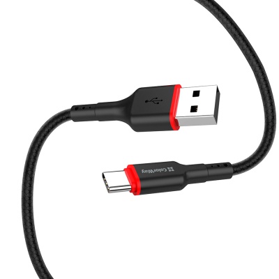 Дата кабель USB 2.0 AM to Type-C 1.0m 2.4А black ColorWay (CW-CBUC064-BK)