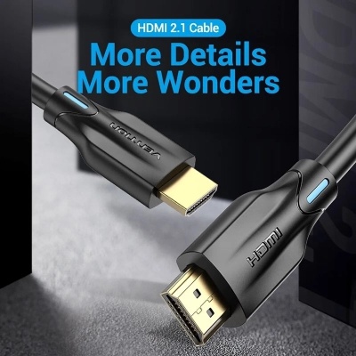 Кабель мультимедійний HDMI M to HDMI M 10.0m 8K black Vention (AANBL)