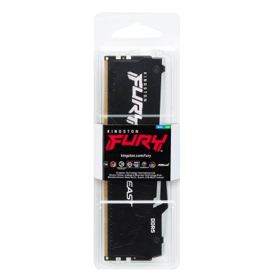 Модуль пам'яті для комп'ютера DDR5 16GB 4800 MHz FURY Beast RGB Kingston Fury (ex.HyperX) (KF548C38BBA-16)