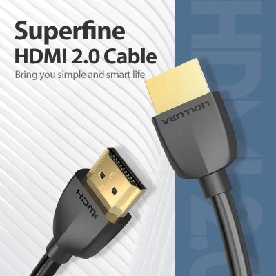 Кабель мультимедійний HDMI M to HDMI M 0.5m black Vention (AAIBD)