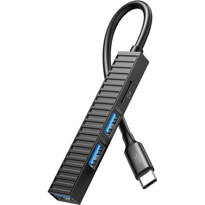 Концентратор XO USB-C 4-in-1 порти XO HUB014B.black (HUB014B.black)