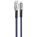 Дата кабель USB 2.0 AM to Micro 5P 1.0m zinc alloy blue ColorWay (CW-CBUM011-BL)