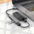 Концентратор HOCO USB to USB 3.0 + 3xUSB 2.0 metal gray (6931474765468)