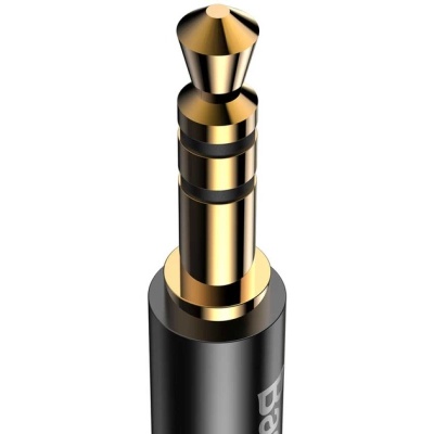 Кабель мультимедійний USB-C to 3.5mm M 1.2m black Baseus (CAM01-01)