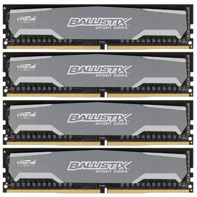 Модуль памяти для компьютера DDR4 32GB (4x8GB) 2400 MHz BallistiX Sport MICRON (BLS4K8G4D240FSA)