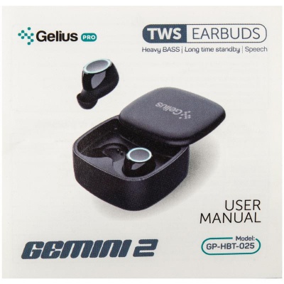 Наушники Gelius Pro Twins Gemini 2 GP-HBT025 Black (00000078089)