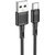 Дата кабель USB 2.0 AM to USB-C 1.0m 3A PVC X83 black HOCO (6931474770905)